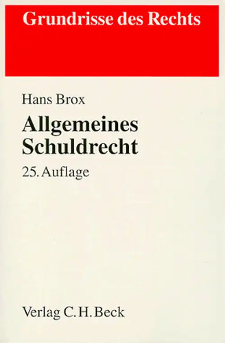 Allgemeines schuldrecht - allgemeines,
