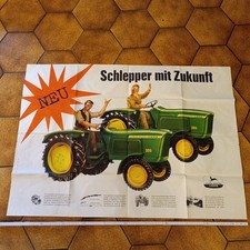 Original Plakat Lanz John Deere Traktor Schlepper Sehr Selten N7