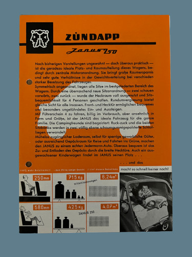 Zündapp janus 250 prospekt - 250,