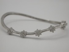 feines Brillant Armband Weißgold 750