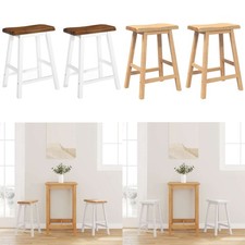 2 Stk. Barhocker Massivholz