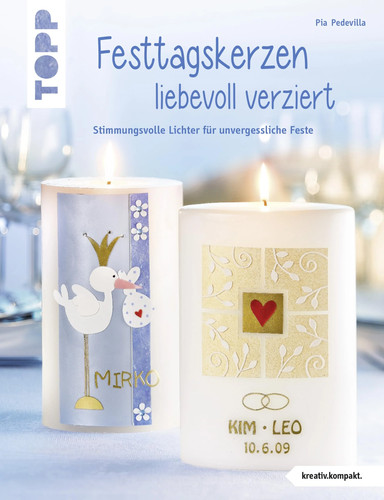 Festtagskerzen liebevoll