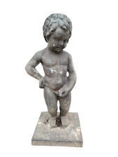 Manneken Pis Figur Massiv Putte Statue 60cm Gartenfigur