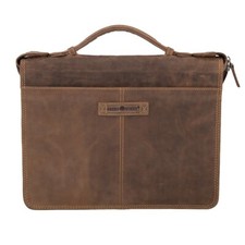 Greenburry Vintage Leder Aktenmappe Schreibmappe Konferenzmappe Mappe 1788-25
