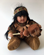 Vintage Indianerpuppe aus den