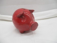 Rotes Keramiksparschwein Florenz Made in Italy ohne Verschlußdeckel