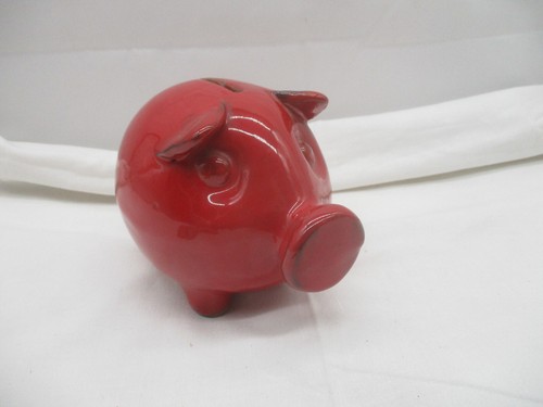 Rotes keramiksparschwein - rotes,