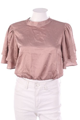 Bubbleroom kurzarm bluse satin - bubbleroom,