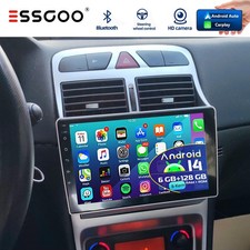 Android 14 8 Kern Autoradio Für Peugeot 307 CC 2002-2013 Apple Carplay GPS NAVI