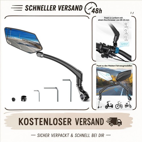 Fahrradspiegel links bike - fahrradspiegel, e-bike
