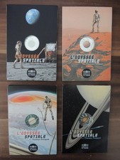 4x 10 Euro - FRANKREICH 2025 - Space Odyssey - Mond Mars Jupiter Saturn - Silber