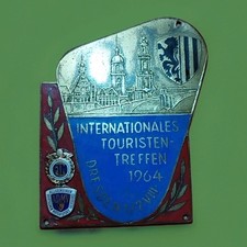 DDR Plakette ADMV Internationales Touristen Treffen Dresden 1964