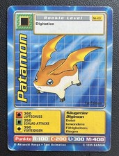 Patamon 1st Edition Digimon Sammelkarte Bandai 1999 Deutsch St-13 First Bespielt