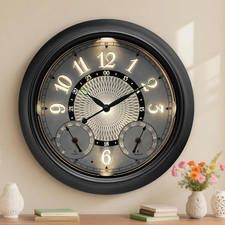 15 Zoll beleuchtete Gartenuhr