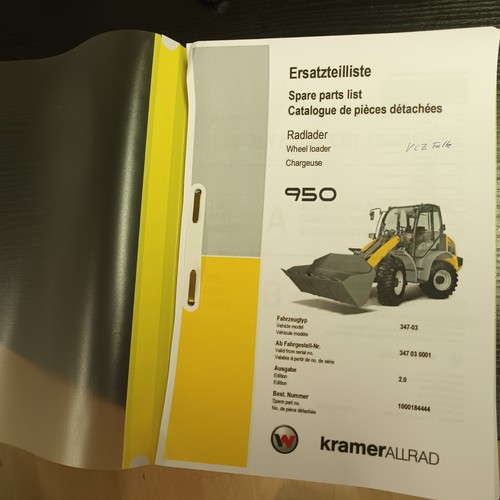 Kramer 950 ersatzteilliste - kramer,