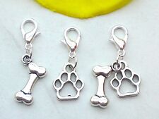 Charms Anhänger *HUNDE PFOTE KNOCHEN Charm *Hundeknochen für Bettelarmband Kette