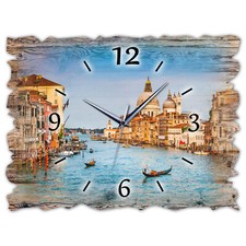 BM Holz Wanduhr leise lautlos