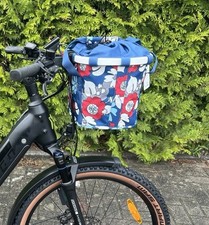 Klickfix Reisenthel Fahrrad Lenker-Korb Bikebasket florist indigo blau 0303FI