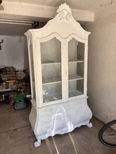 Glasvitrine | Barockstil | Weiß