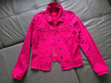 s.Oliver Damen Jeansjacke Gr. 40 rot Fransen Paillette sehr gut NP 69,99 €