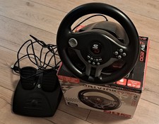 Lenkrad mit Pedalen für Xbox, PS4, 3, PC, Switch Schwarz