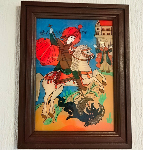 Heilige georg mit dem - georg, drachen
