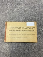 Empfänger- Vademecum Röhren