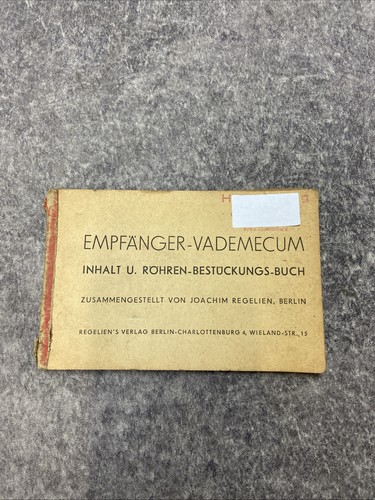 Empfänger vademecum röhren - vademecum,
