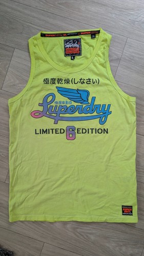 Superdry tanktop herren gelb - herren,