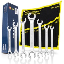 Bremsleitung Schlüssel Satz 7tlg. offener Ringschlüssel Bremsen 6-22 mm Set