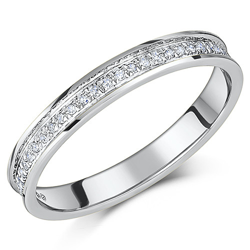 Ehering weißgold diamant - ehering,