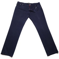 Kiton Marineblau Solid Jeans -