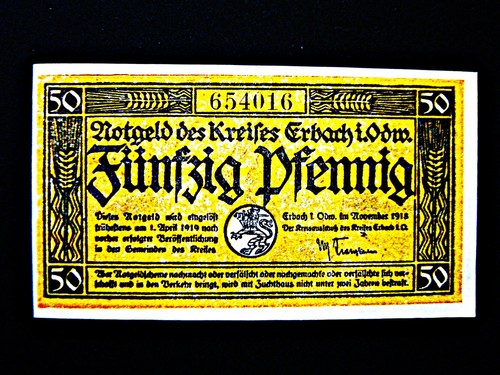 Erbach pfennig 1918 unc - ,