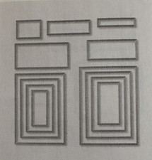 Stampin Up! Framelits Bestickte Rechtecke Sizzix Big Shot