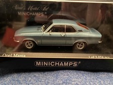 Minichamps 1:43 Opel Manta A 1971 Monzablau metallic (OVP) neu