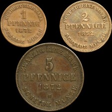 MECKLENBURG-SCHWERIN: 1, 2 & 5