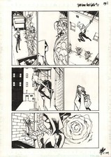 TAKESHI MIYAZAWA - ORIGINAL PAGE 2 from SPIDER-GWEN: GHOST SPIDER #1 - signed