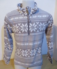 Alive ° hübscher Fleecepulli Gr. 128 grau Mädchen Mode Kleidung Pulli Sweatshirt