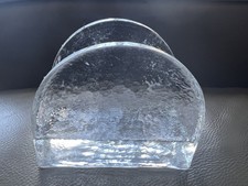 Vintage Serviettenhalter  Leonardo ? Eisglas ?