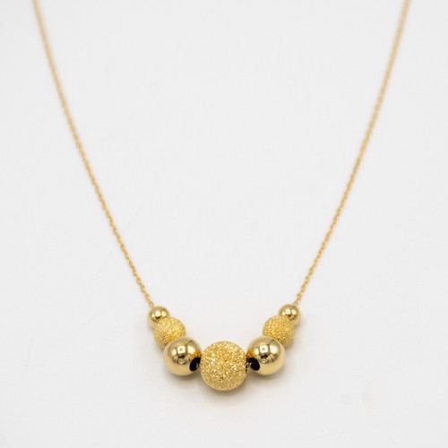 Halskette aus gelbgold - halskette,
