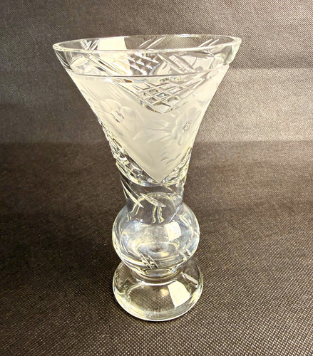 Glasvase vase geschliffen - glasvase,