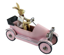 Hase Auto rosa 24cm Clayre &