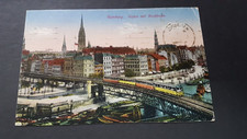 Hamburg alte Ansichtskarte Hafen mit Hochbahn            -53