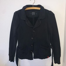 Esprit EDC Blazer Gr. XS Sweatblazer Schwarz Mit Gürtel Sweater Business