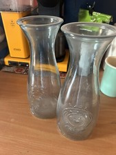 Glasflasche Glaskaraffe Wasserkrug Pitcher Wasser 1 L,