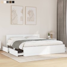 Bettgestell mit Kopfteil Stauraum Lattenrost Bett Doppelbett Schlafzimmerbett