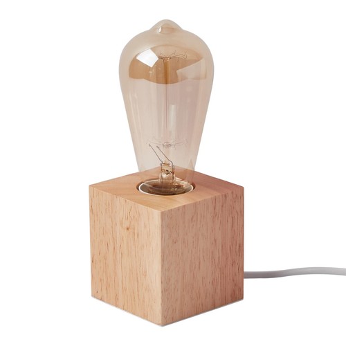 Tischlampe holzsockel - tischlampe,