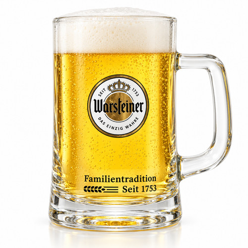 Warsteiner bierkrug glas - bierkrug, krug