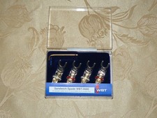 Biete hier 4 WBT 0680 Stecker für Lautsprecherkabel high end an , siehe Bilder