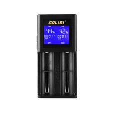 Golisi S2 2-Slot Charger Ladegerät für Akkuzellen Lader Akkus E-Zigaretten